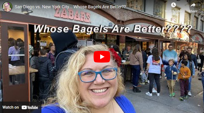 Thumbnail of Sandi in front of Zabars