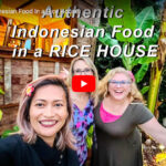 Sandi, Amy and RieRie in front of Indonesian Rice House